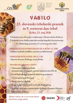 Vabilo na 23. slovenski čebelarski praznik in 9. svetovni dan čebel
