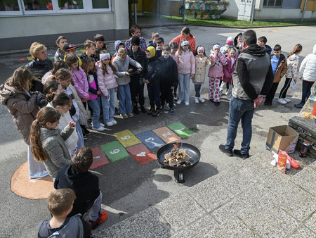 Delavnica o kakovosti zraka za četrtošolce OŠ Jurija Dalmatina Krško