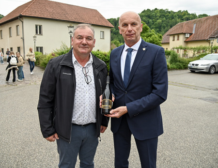 Župan Janez Kerin in Robert Jarkovič