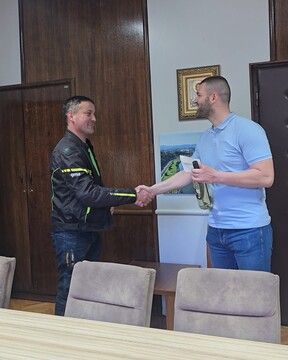 Motoristična skupina iz Krškega v pobrateni občini Bajina Bašta